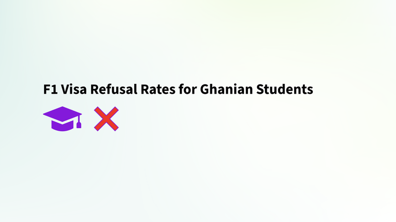F1 Visa Refusal Rates for Ghanaian Students and How To Improve